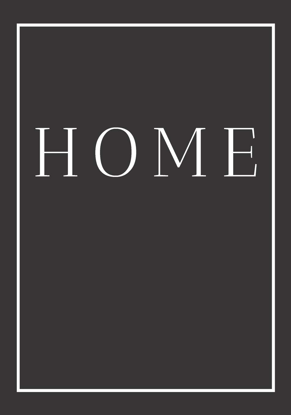 Home: A decorative book for coffee tables, end tables, bookshelves and interior design styling | Stack home books to add decor to any room. Monochrome effect cover: Ideal for your own home or as a gift for interior design savvy people