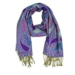 Paskmlna Paisley Pattern Tow Layered Woven Pashmina Shawl Scarf Wrap Stole Paskmlna Paisley Pattern Tow Layered Woven Pashmina Shawl Scarf Wrap Stole