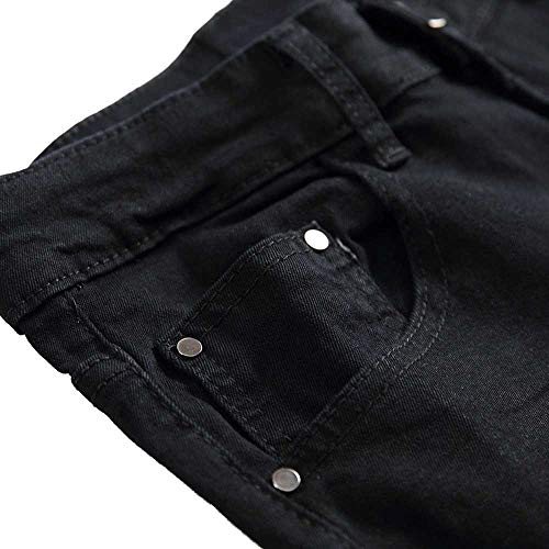 Classic Jeans Men Casual Denim Pants Cotton Straight Ripped Hole Trousers Pants