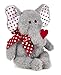 Bearington Hugh Loves You Valentine's Stuffed Animal for Kids, 13 Inch Elephant Stuffed Animal, Ideal as a Valentine's Day Gift