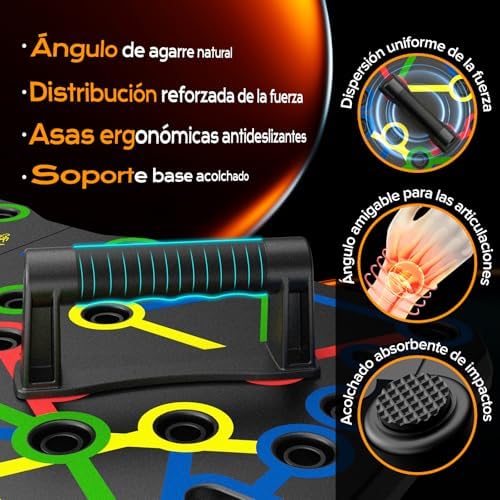 Tábua de flexão 30 em 2, tábua portátil para flexões, suporte multifuncional para homens e mulheres, equipamentos para o peito e braços para exercício e ginásio em casa