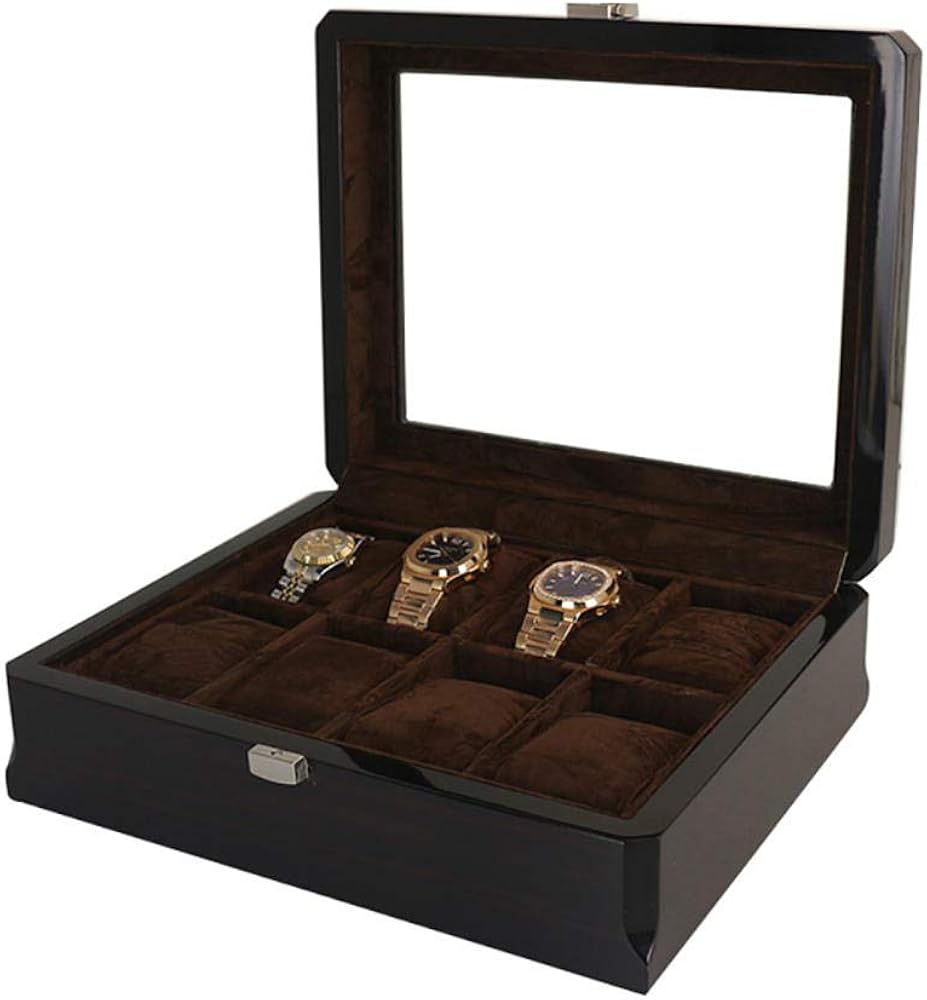 FIONAT Watch Box Jewelry Boxes Men Women Gift 3/6/8/12/18Digit