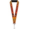 Buckle Down Lanyard-1.0"-Lion King Hakuna Matata Sunset Oranges/blac
