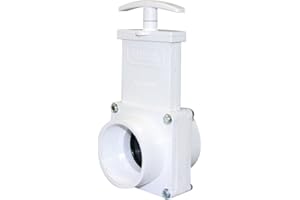 Valterra 6207 PVC Gate Valve, White, 2" FPT