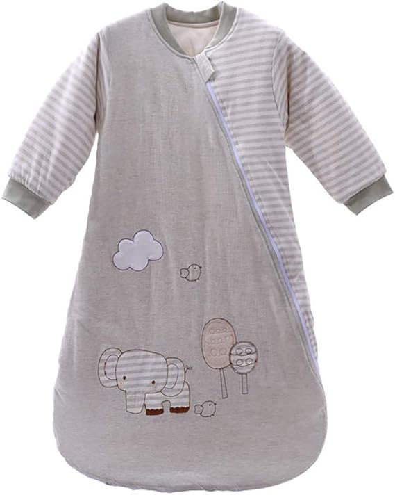 Baby Sleeping Bag Cotton Elephant Sleeping Sack Long Sleeve Wearable