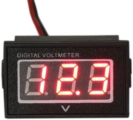 VvW 2 Wire Waterproof Digital Voltmeter Dc 2.5-30v Red LED Auto Mini 12v Volt Tester Panel Meter
