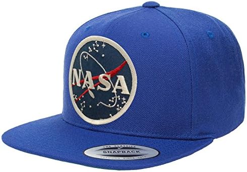 Flexfit Original Premium Classic Snapback with NASA Meatball Logo Patch - Black