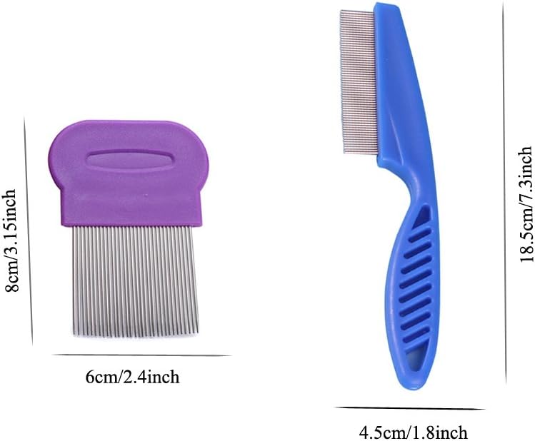 3 Pcs Flea Combs for Cats Dogs Flea Remover Pet Grooming Tools Pet Lice Combs Closely Spaced Metal needle - Image 5