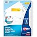 Avery Big Tab Printable White Label Dividers with Easy Peel, 8 Tabs, 4 Sets (14433)