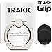 TRAKK Grip Clever Universal Ring Mount and Cradle for All Smartphones and Tablets, Cell Phone Holder, Apple, iPhone, IPad, Samsung, Nexus, Xiomi, LG, Mount Stand Holder Kickstand in White Color