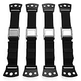 TV & Furniture Straps 4-Pack, Anti-Tip Metal Wall Anchors, Child & Baby Proofing Safety