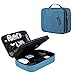 Electronic Organizer BAGSMART Travel Cable Organizer Bag for Hard Drives, Cables, Charger, Phone, USB, SD Card (Teal-Large)