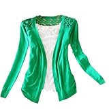 Zeagoo Women's Floral Hollow Thin Knit Cardigan Sweater