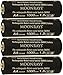 Moonrays 97142 4-Pack AA NiMh Pre-Charged Rechargeable Batteries for Solar Lights, 1000mAh