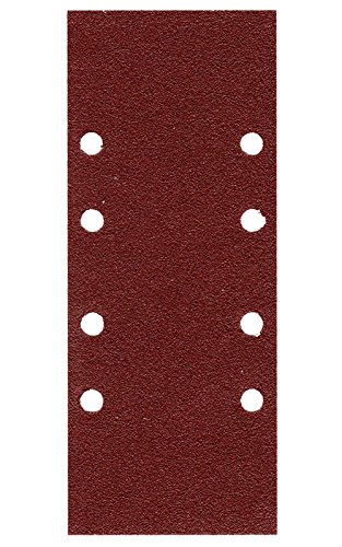 Pack of 50 Sandpaper Sanding Sheets 93 x 230 mm 8 Hole Grit 40-180 for Orbital Sanders (93x230mm Grit 100)
