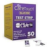 Care Touch Glucose Test Strips | 50 Strips | for Care Touch Ketone Monitor Only