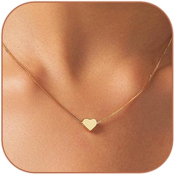 thumbnail interactive-video image 1 of 10K Solid Yellow Gold Cubic Zirconia CZ Heart Necklace Love Pendant Charm 1 of 9