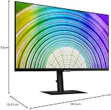 Samsung LS24A600UUUXXU 24" QHD 1440p 75Hz Monitor USB-C HDMI DP view 2