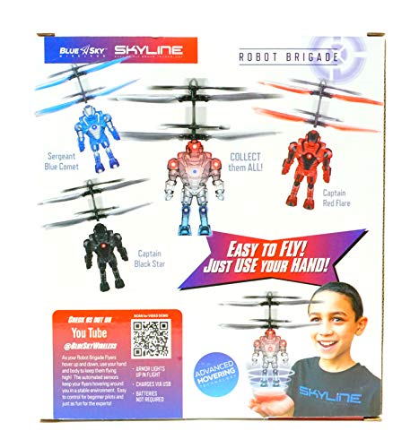 Panoware Robot Brigade Space Mini Drone Flying Helicopter Toy, Black