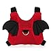 EPLAZA Bat-Like Toddler Harnesses with Leashes Anti Lost Wrist Link Wristband for 1.5 to 3 Years Kids Girls Boys Safety (Cotton red)
