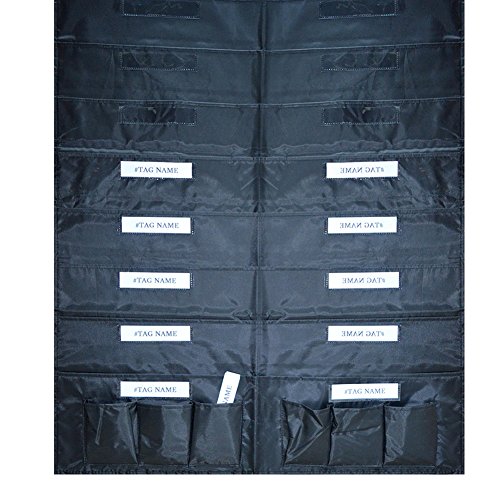Godery Door Hanging File Organizer/Folder Pocket Chart, 20 Pocket + 6 Tool Pocket Cascading Wall Organizer, Perfect for Home Organizer, School Pocket Chart, Office Bill Filing Wall or Over Door Mount - Thumbnail 7