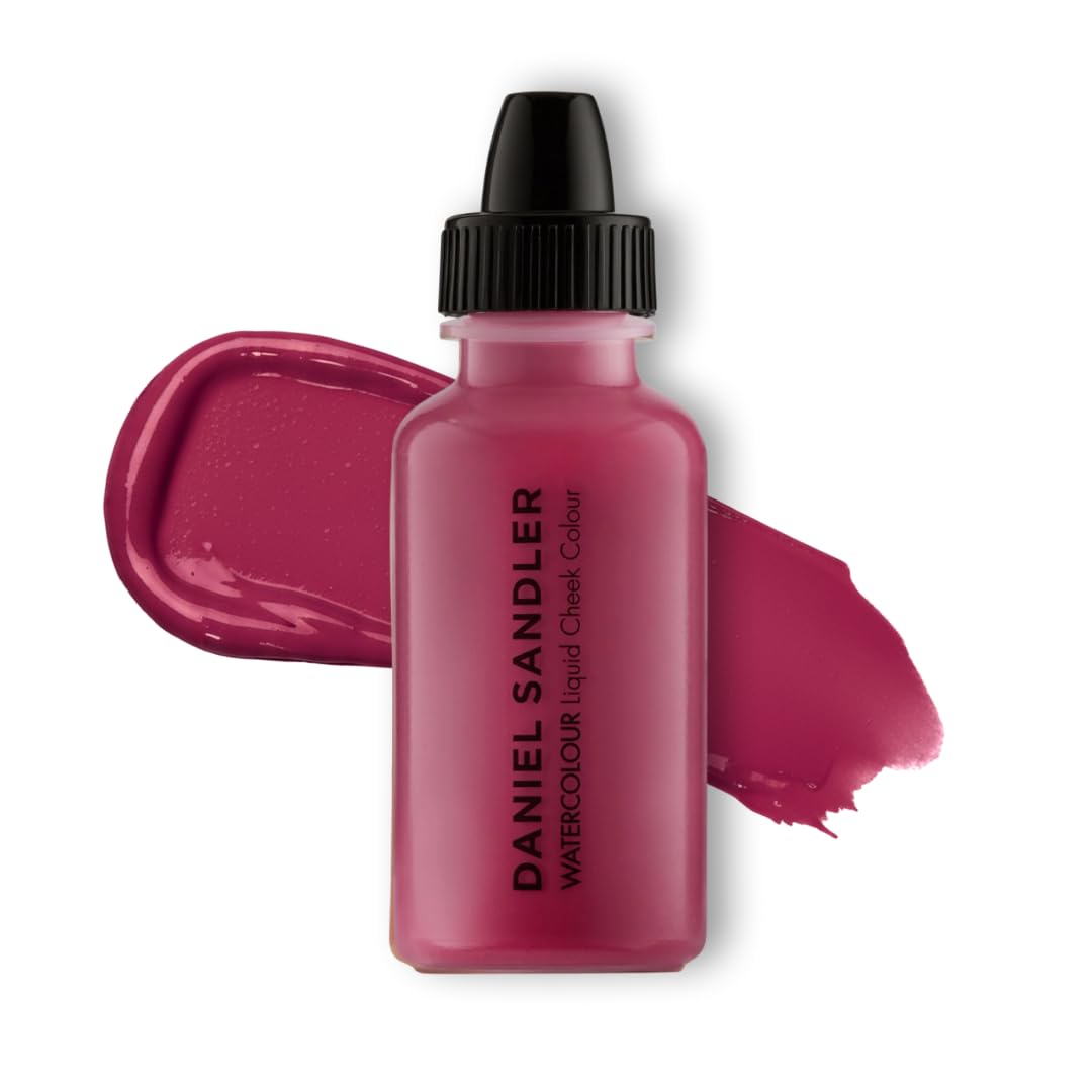 Daniel Sandler WATERCOLOUR LIQUID BLUSH 'DIVINE' – Lightweight, Buildable, Water-Resistant Formula for Cheeks, Lips & Eyes