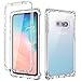 SKYLMW Case for Galaxy S10E Case,Shockproof Dual Layer High Impact Bumper Protection Plastic & Soft TPU with Built in Screen Protector Cover for Galaxy S10E 2019(5.8 inch),Clear