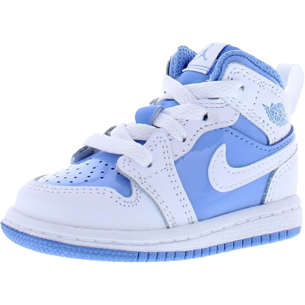 Amazon.com | Air Jordan Kids' 1 Mid SE Legend Blue (TD) | Basketball
