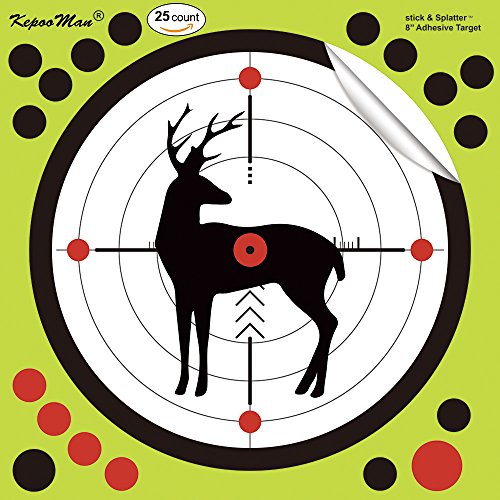 Splatter targets, 8 inch reactive shooting targets - see your sho…