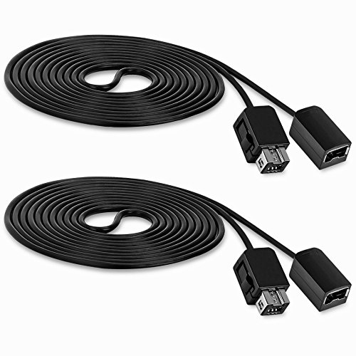SNES Classic Controller Extension Cable 10FT - 2 Pack, Fosmon NES Extension Power Cord for Super Nintendo SNES Classic Edition Controller 2017 & Mini NES Classic Edition 2016, Wii/Wii U Controllers