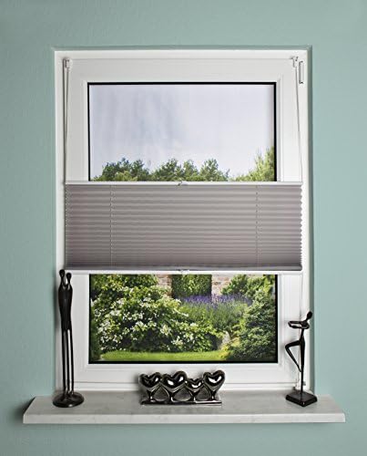 Home fashion up and down pleated blind fabric, Fabric, grey, 130 x 60 cm