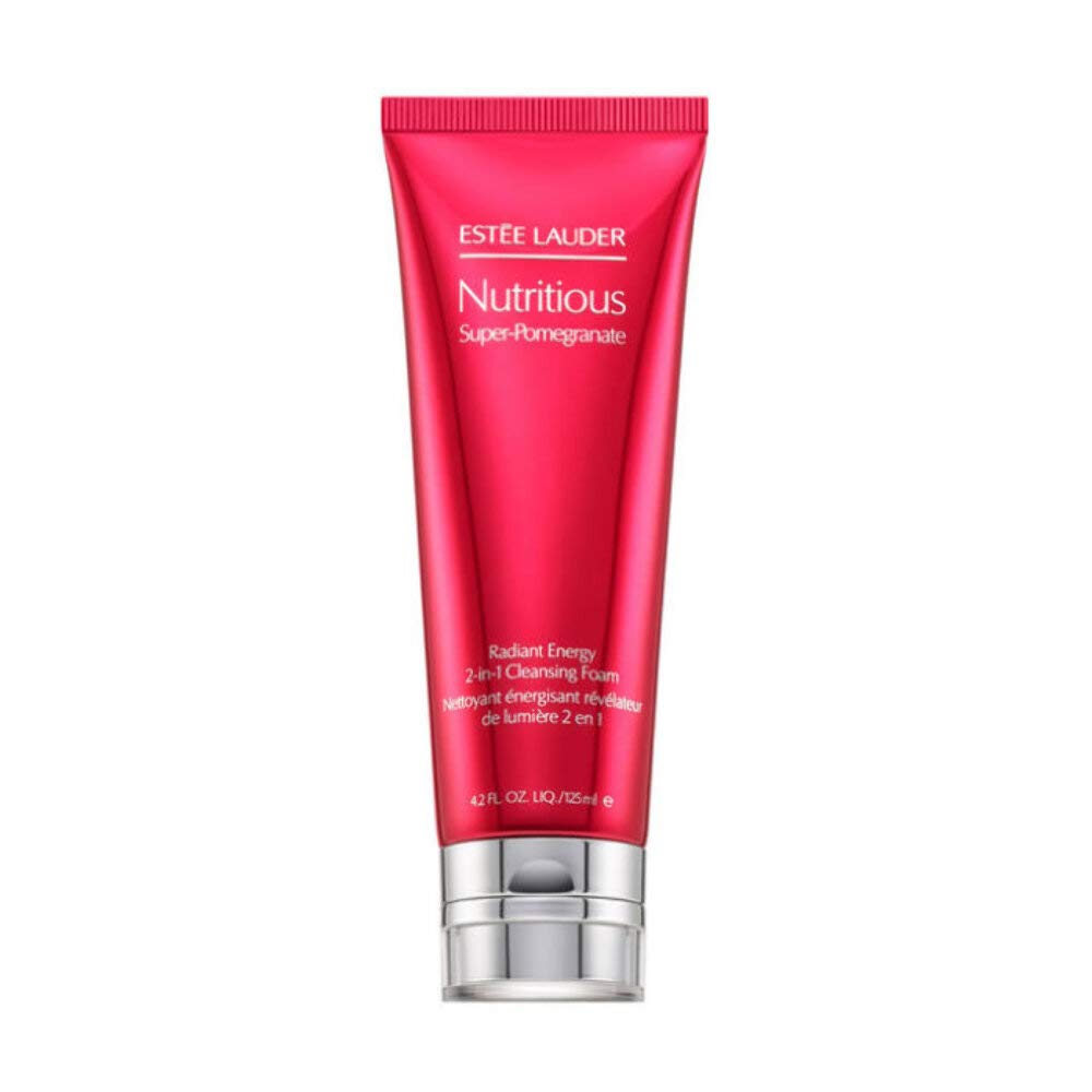 Estee Lauder Nutritious Super-Pomegranate Radiant Energy 2-In-1 Cleansing Foam, 4.2 oz, Full Size