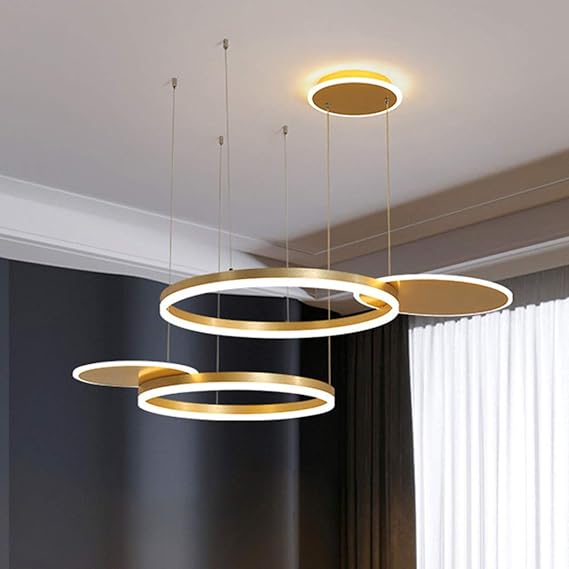 Moderne LED Pendelleuchte Kronleuchter Wohnzimmer Dimmbar mit