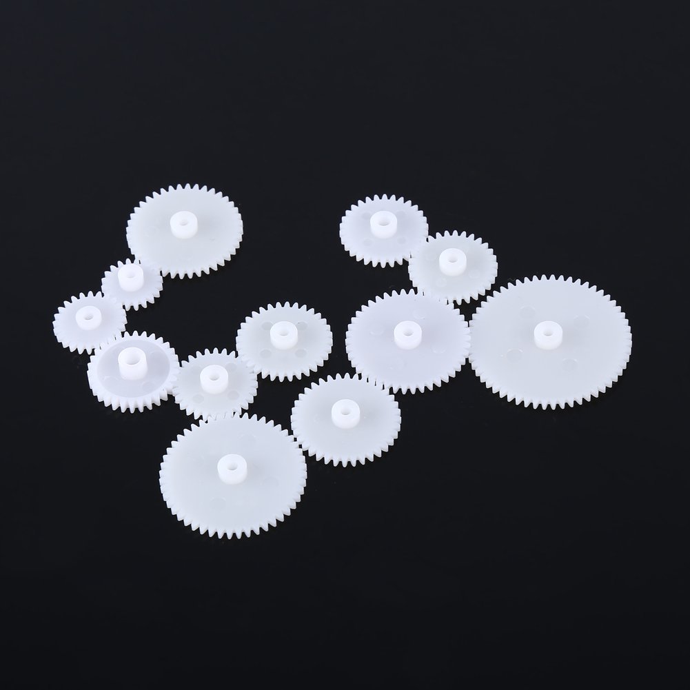 12pcs Plastic Motor Gear Set Gears Kits Robot Motor Car Toy for DIY