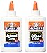 Elmers Washable No-Run School Glue, 4 oz, 1 Bottle (E304) - Pack of 2 primary