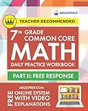 7th Grade Common Core Math: Daily Practice Workbook