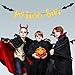 Halloween Banner Gold Glittery Potion Bar Banner, Drink Up Witches Banner and Circle Dots Garland for Halloween Party Home Decoration Supplies