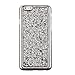 iPhone 5C Case,iPhone 5C Bling Case,UZZO Elegant Shiny Bling Diamond Crystal Case Cover For Apple iPhone 5C,Fashion Sparkling Diamond Studded Hard Back Case Protective Cover For iPhone 5C - Silver