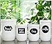 RZSAIDA Chalkboard, 40 Premium Waterproof Peel and Stick for Jars, Pantries, Craft Rooms Black, 40-PACK FANCY LABELS