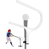 JISHAHS 25&deg; Baseball &amp; Softball Swing Path Trainer for Kids &amp; Adults &mdash; Baseball Training Equipment with U-Shape Hit Window Guide, Inside-the-Ball Line-Drive Bat Path Feedback, Swing Trainer Baseball