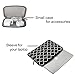 MOSISO Laptop Sleeve Bag Compatible with 13-13.3 inch MacBook Pro, MacBook Air, Notebook Computer with Small Case, Canvas Geometric Pattern Protective Carrying Cover, Black Quatrefoil