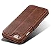 Samsung Galaxy S8 Leather wallet Phone Case with Card Slots Cash Compartment Stand View Case Coffee