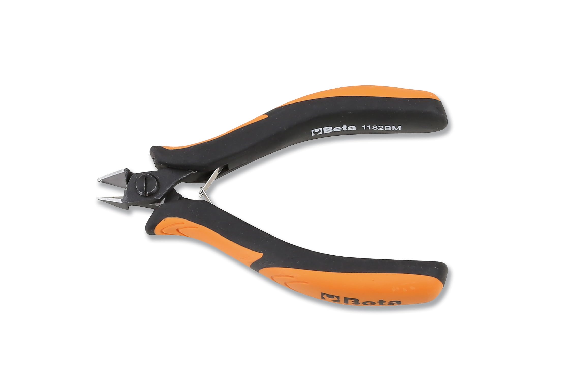 Beta 11820101 Model 1182 BM Diagonal Semi-flush Cutting Nippers, Slim Tips Bi-material Handles, 120mm