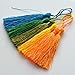 100PCS 13CM Thick Handmade DIY Tassels Multicolored Mini Tassels for Bookmarks Souvenir Jewelry Making, DIY Craft Accessory (25Colors, 5 Inches)