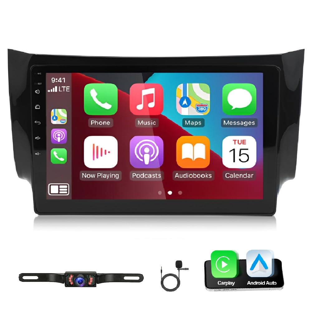 Photo 1 of 2+32G Car Stereo for Nissan Sentra 2012-2018 with Wireless with CarPlay Android Auto, Android 13 Radio Touchscreen Car Radio with Bluetooth GPS WiFi Backup Camera