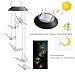 HOPESOOKY Wind Chime Light, Color-Changing Decorative Mobile Outdoor Waterproof Led Solar Powered Wind Chimes Led Light for Home/Party/Yard/Garden Decoration (Butterfly)