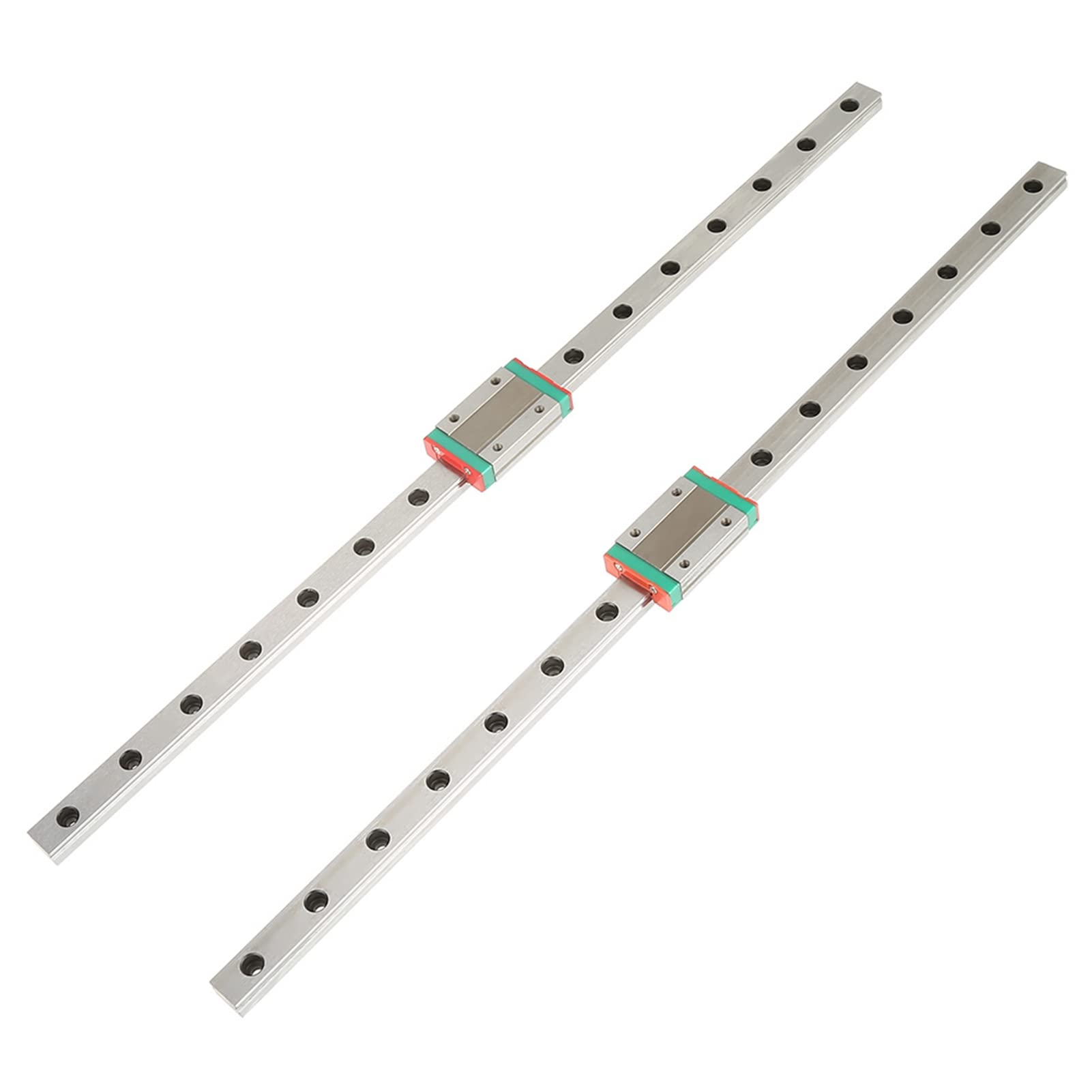 2pcs 400mm Miniature Linear Guide Rails LML12H with MGN12H Slide Blocks for DIY 3D Printer and CNC Machine(400mm)
