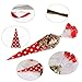 Candy Bags,MEZOOM 100 Pcs Cellophane Cone Treat Party Bags with Gold Twist Ties for Christmas Wedding Cookie Gift Candy Buffet Supply (Red)