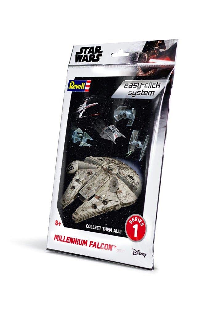 Revell Easy-Click 01100 Star Wars Millennium Falcon (Han Solo) 1:241 Scale Unbuilt/Pre-Coloured/Click-Together (Non-Glue) Plastic Model Kit