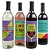 90's Throwback - 1990s Wine Party Decorations for Women and Men - Bottle Label Stickers - Set of 4